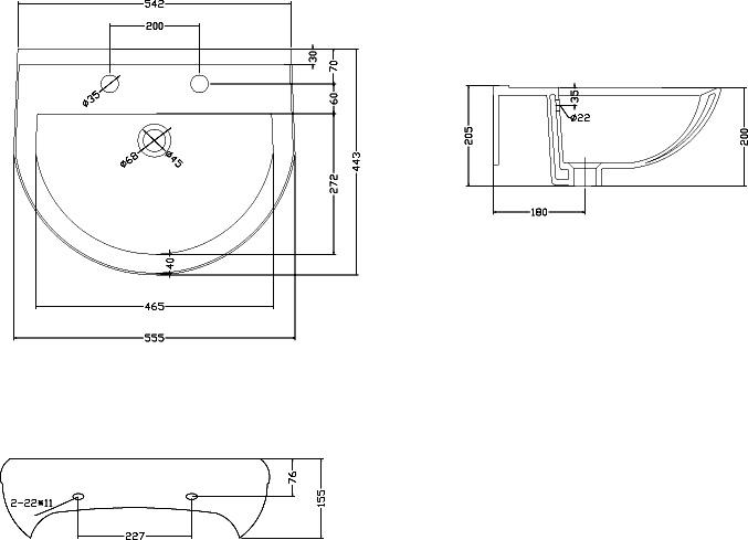 Ivo 4 Piece Bathroom Suite - Toilet & 550mm 1TH Basin with Pedestal