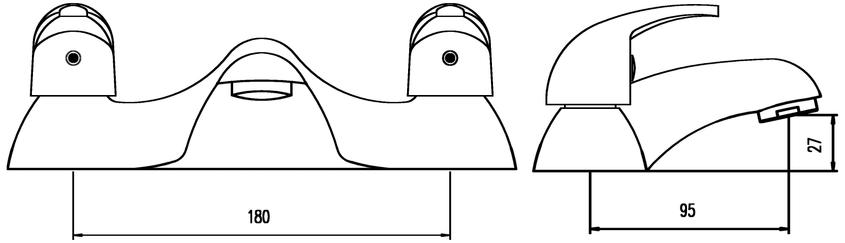 Premier Eon Classic Deck Mounted Bath Filler
