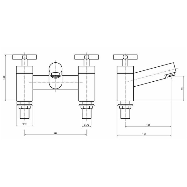 Kartell Times Bath Filler