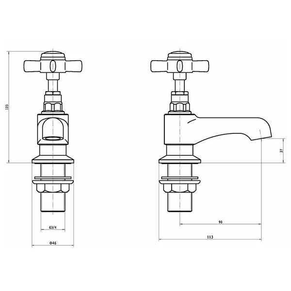 Kartell Klassique Bath Taps