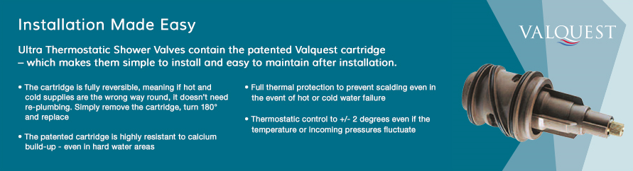 Premier Volt Twin Thermostatic Shower Valve with Diverter