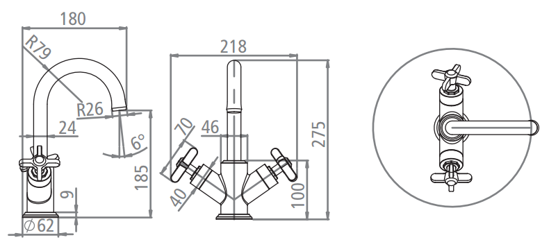 Roper Rhodes Wessex Basin Mixer With Click Waste